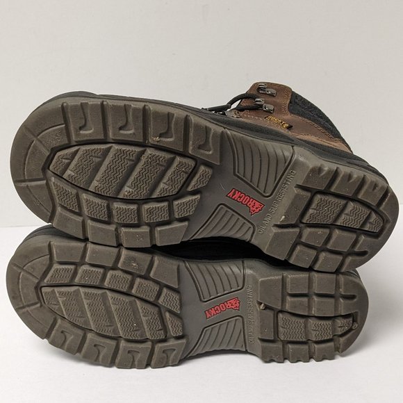 Rocky Worksmart Composite Toe Work Boots, Brown, Women's 7.5 M - Picture 6 of 8